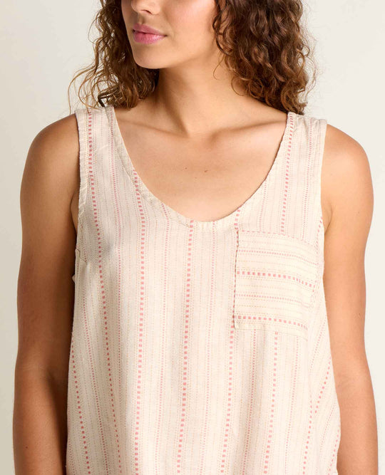 Taj Hemp Button Back Tank - Davidson Provision Co.
