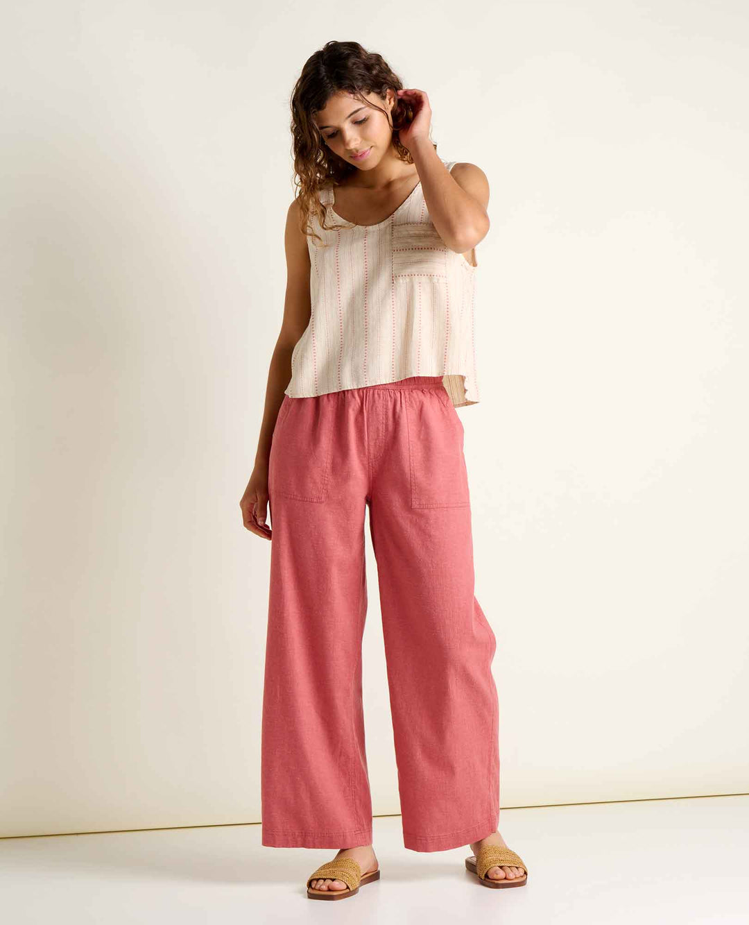 Taj Hemp Button Back Tank - Davidson Provision Co.
