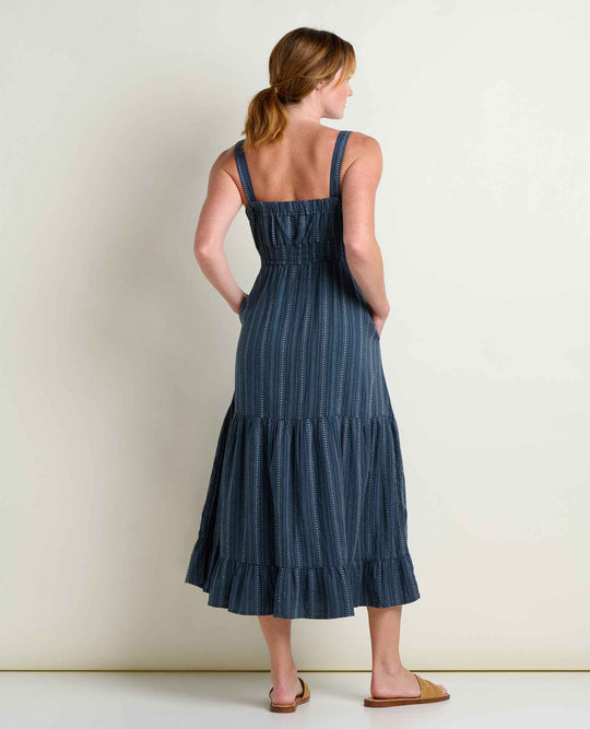 Taj Hemp Tiered Midi Dress - Davidson Provision Co.