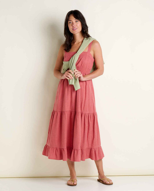 Taj Hemp Tiered Midi Dress - Davidson Provision Co.
