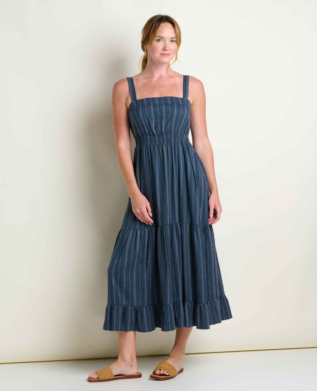 Taj Hemp Tiered Midi Dress - Davidson Provision Co.