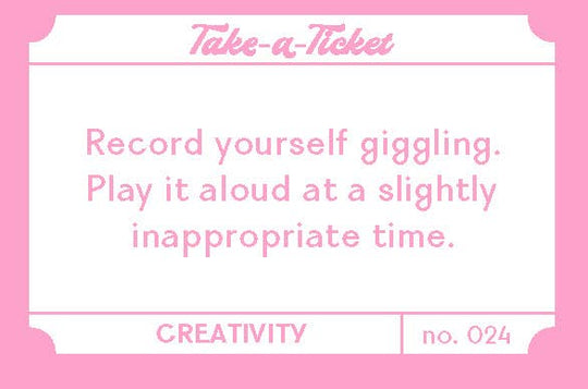 Take-a-Ticket: Creativity - Davidson Provision Co.