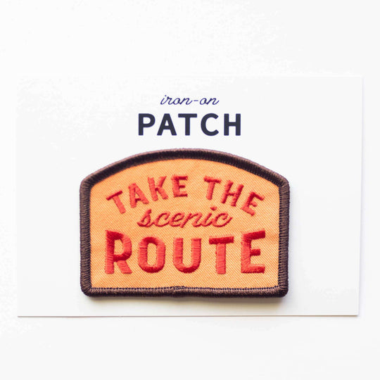 Take the Scenic Route Embroidered Iron on Patch - Davidson Provision Co.
