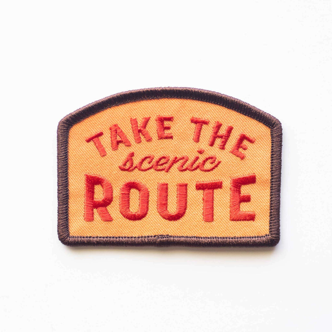 Take the Scenic Route Embroidered Iron on Patch - Davidson Provision Co.