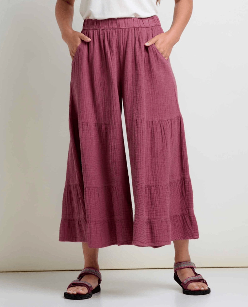 Tate Double Weave Palazzo Pant - Davidson Provision Co.