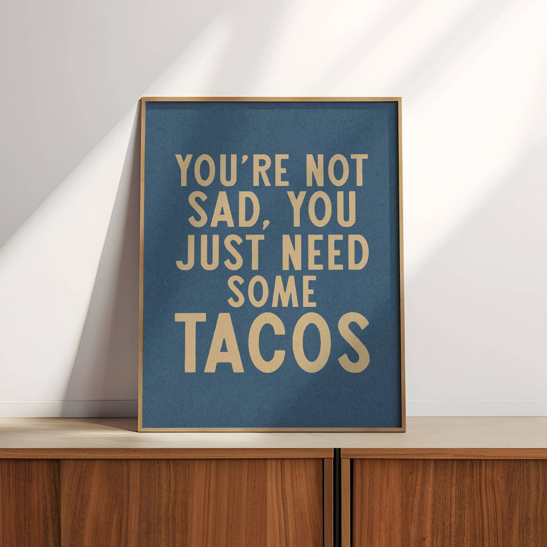 Tejas Country Club - Taco Humor Wall Art Home Decor Art Print - Davidson Provision Co.