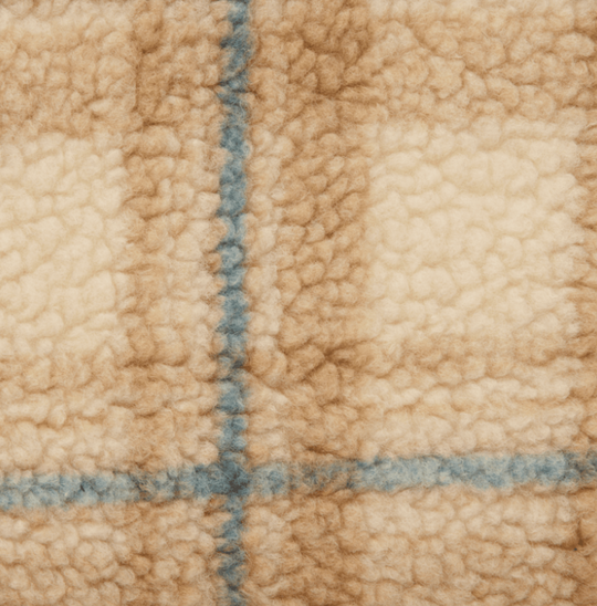Toad &amp; Co Sespe Sherpa Vest in Limestone Pattern, fabric detail