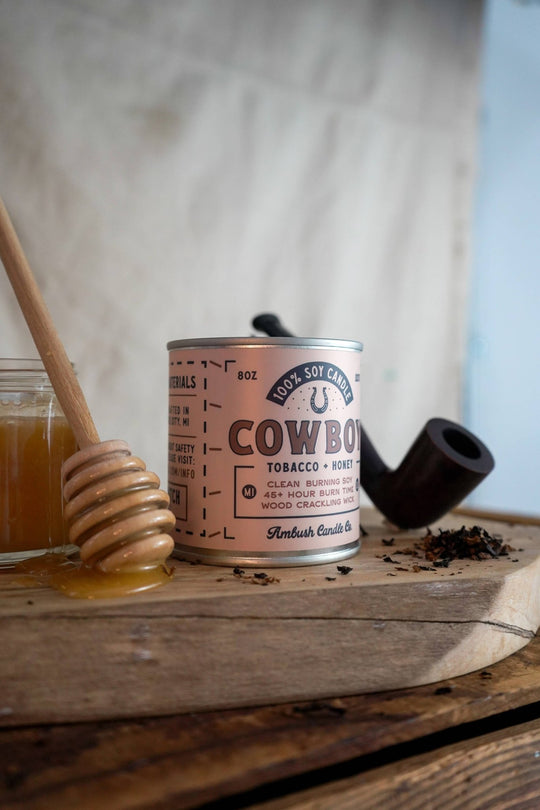 Tobacco + Honey 8oz Soy Candle - Davidson Provision Co.