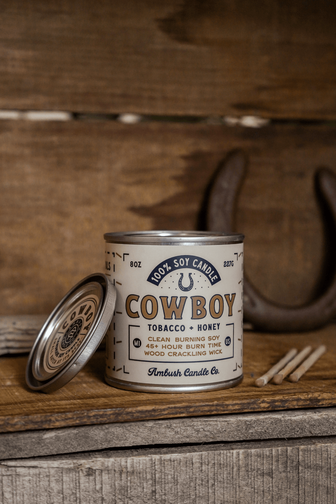Tobacco + Honey 8oz Soy Candle - Davidson Provision Co.