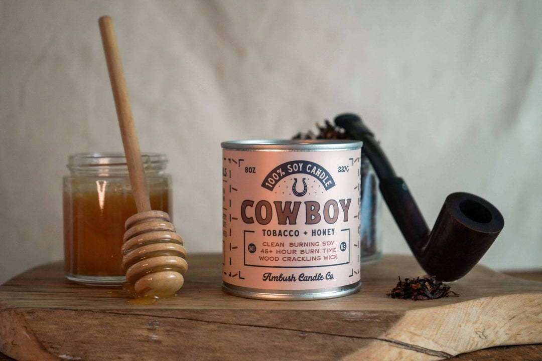 Tobacco + Honey 8oz Soy Candle - Davidson Provision Co.