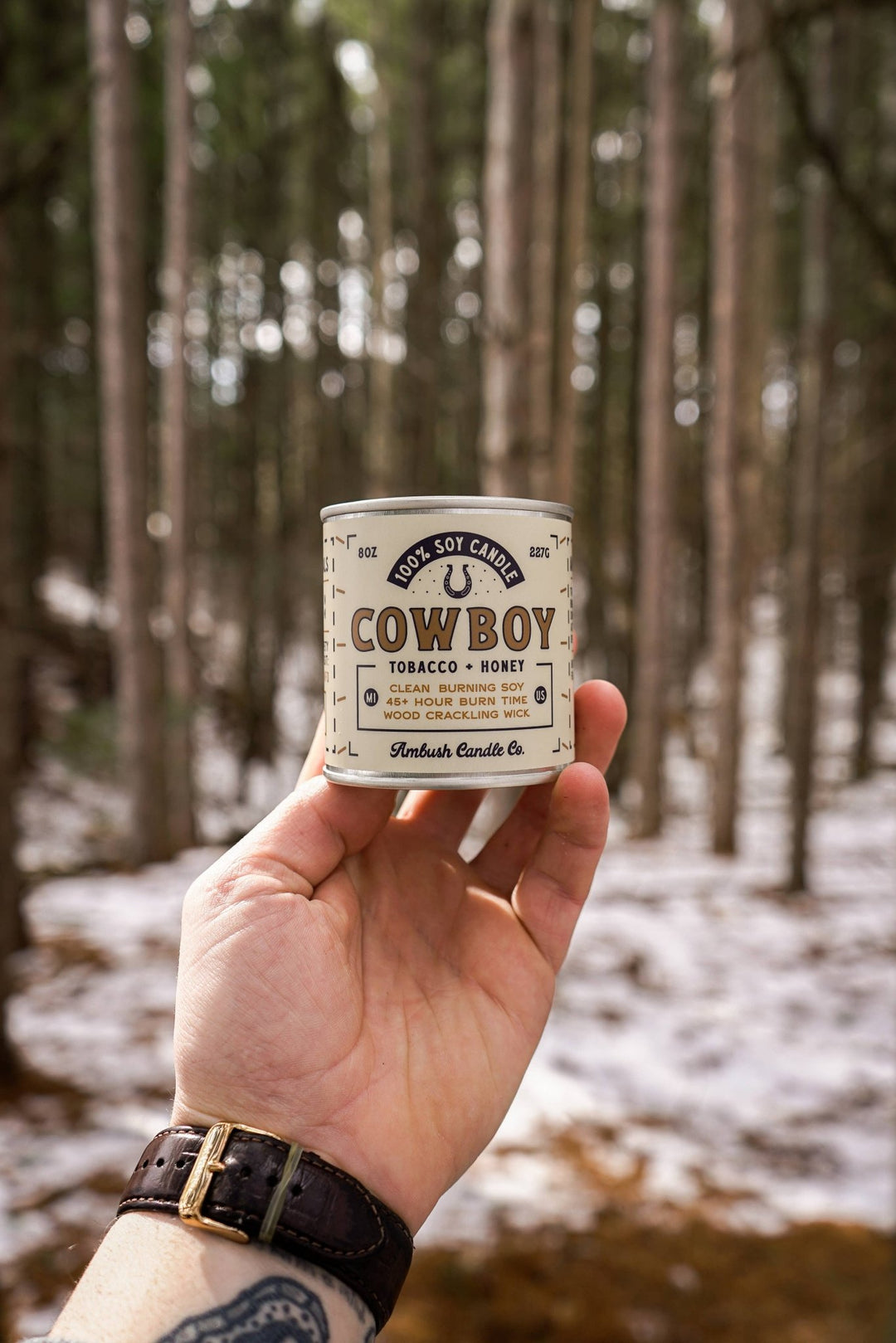 Tobacco + Honey 8oz Soy Candle - Davidson Provision Co.