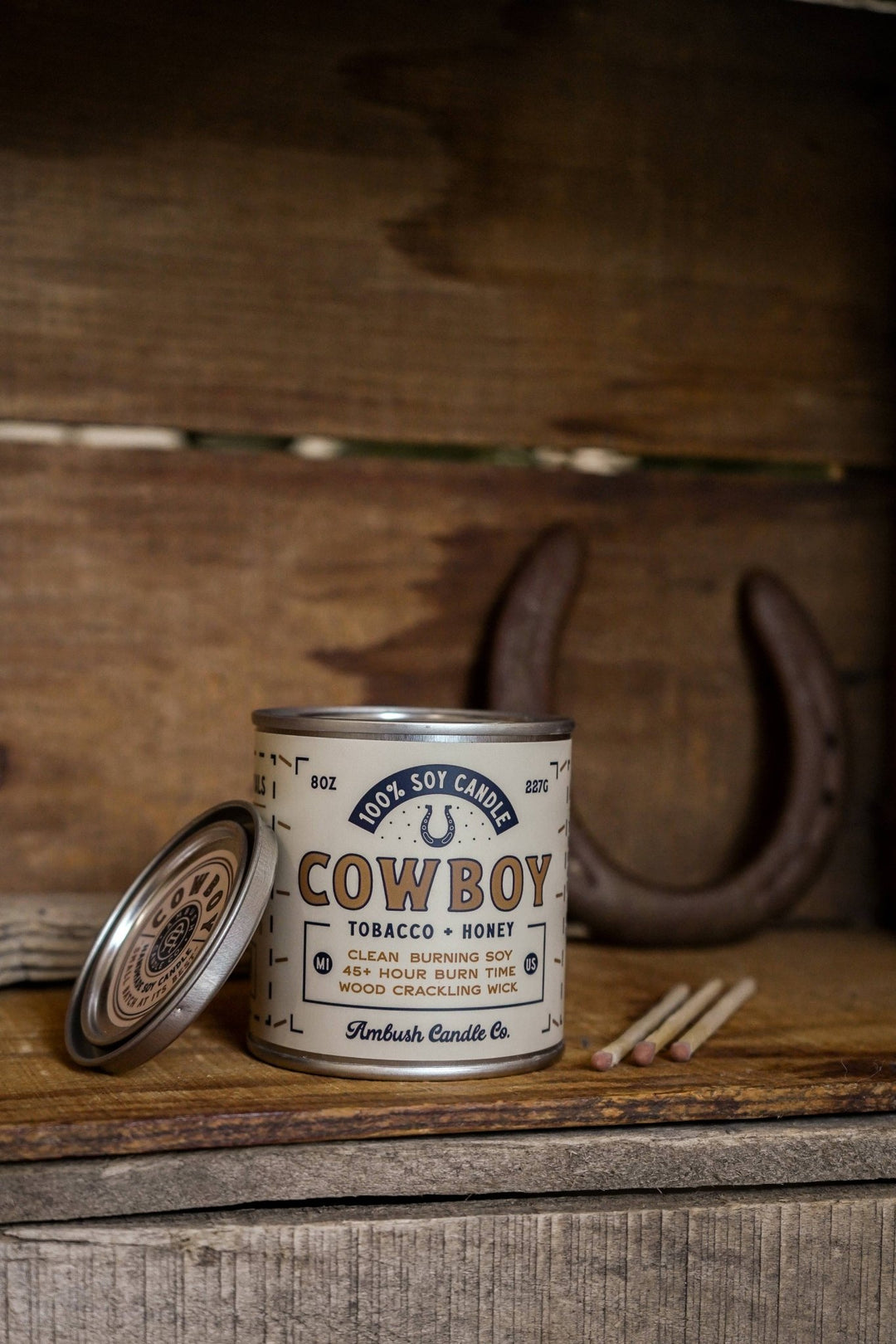 Tobacco + Honey 8oz Soy Candle - Davidson Provision Co.