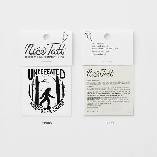Undefeated - Temporary Tattoo - Davidson Provision Co.