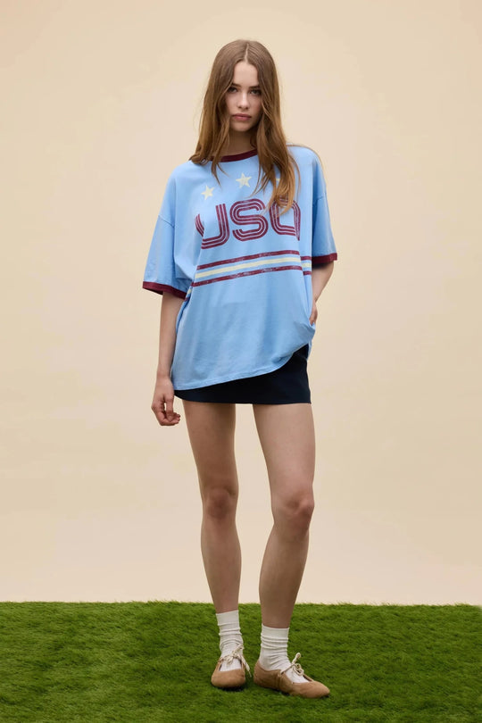 USA World Cup One Size Ringer Tee - Davidson Provision Co.