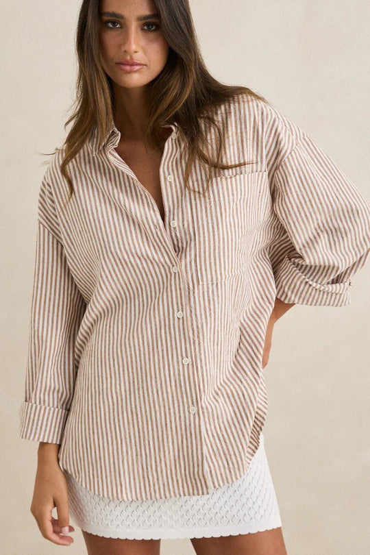 Valley Stripe Oversized Shirt - Davidson Provision Co.