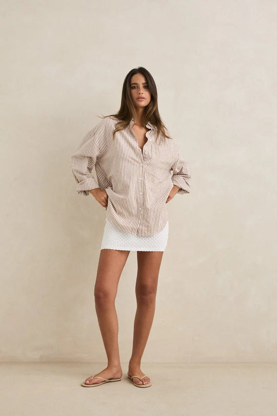 Valley Stripe Oversized Shirt - Davidson Provision Co.