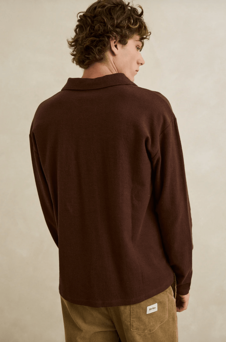 Vintage Terry LS Polo - Davidson Provision Co.