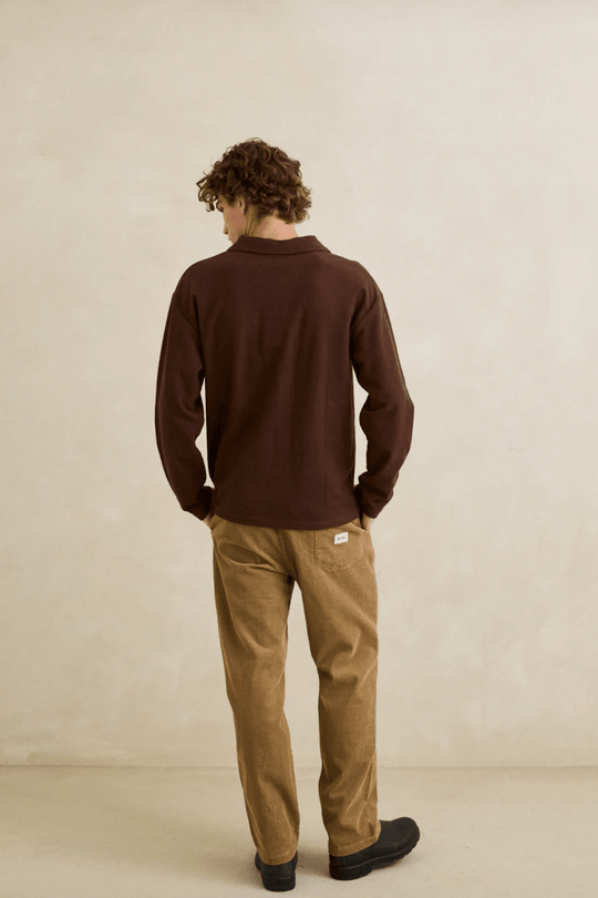 Vintage Terry LS Polo - Davidson Provision Co.