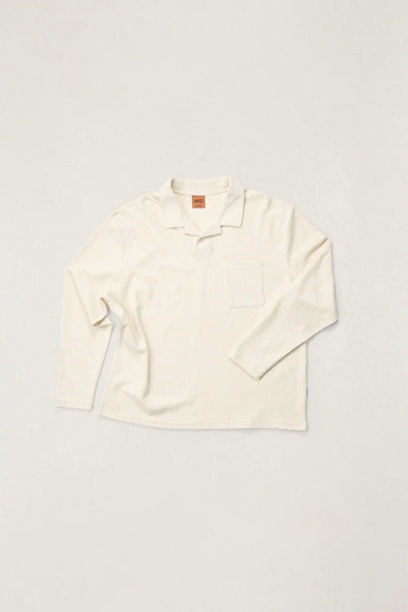 Vintage Terry LS Polo - Davidson Provision Co.