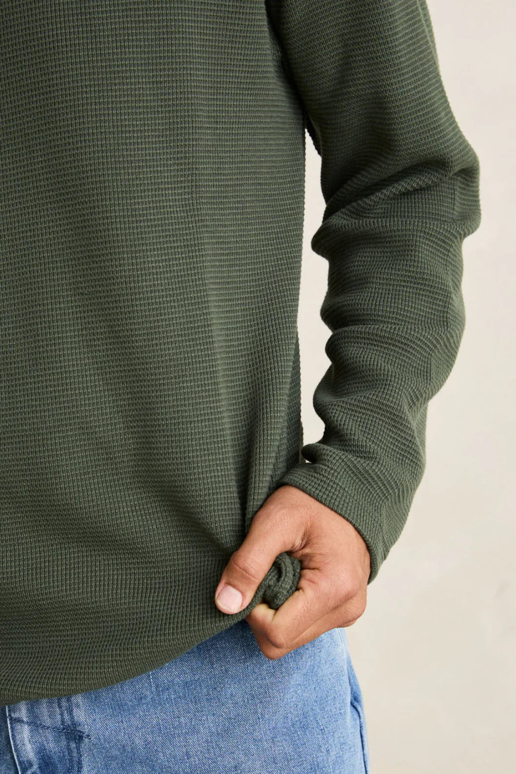 Classic Waffle Knit Long Sleeve