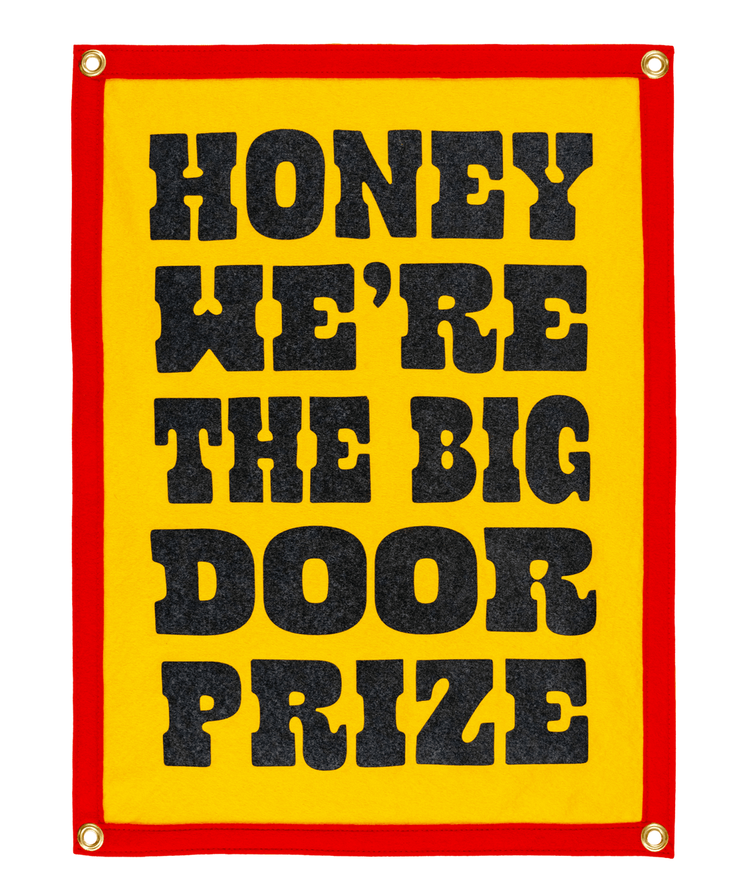 We're The Big Door Prize Camp Flag • John Prine x Oxford Pennant - Davidson Provision Co.