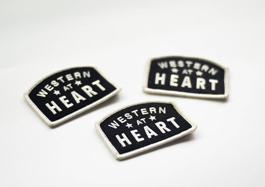 Western at Heart Embroidered Iron on Patch - Davidson Provision Co.