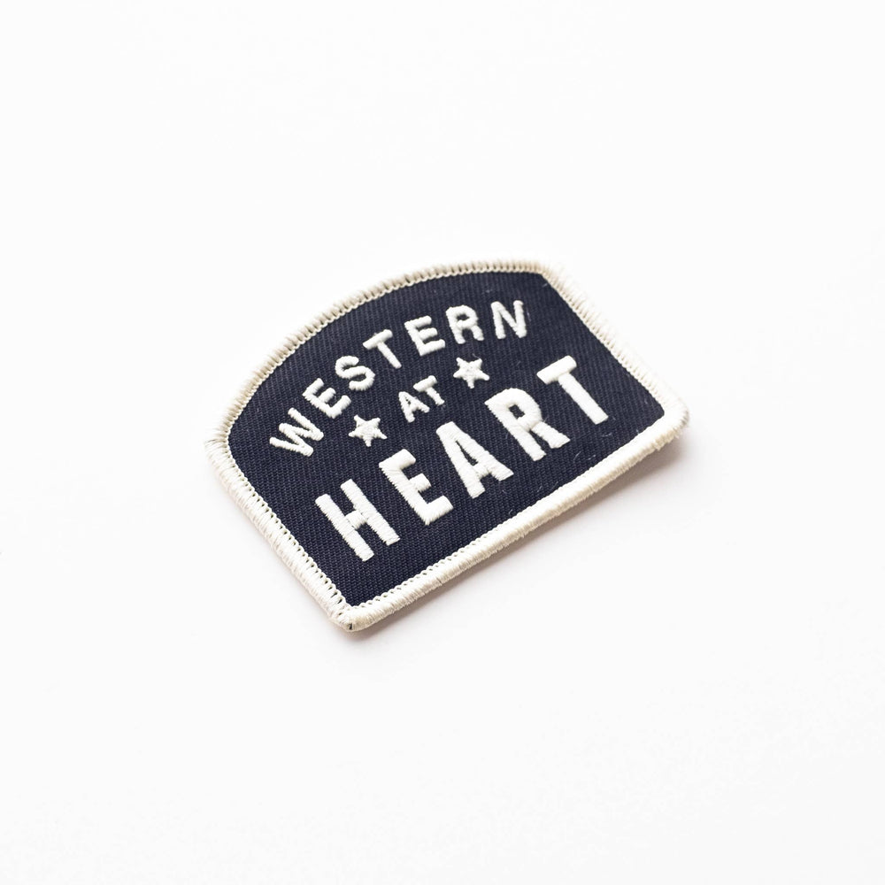 Western at Heart Embroidered Iron on Patch - Davidson Provision Co.