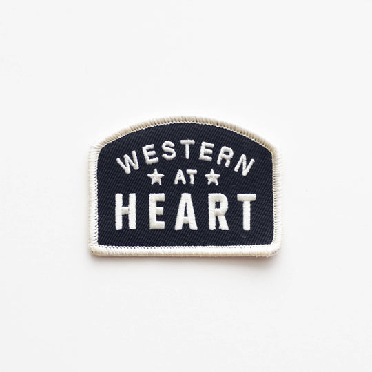 Western at Heart Embroidered Iron on Patch - Davidson Provision Co.