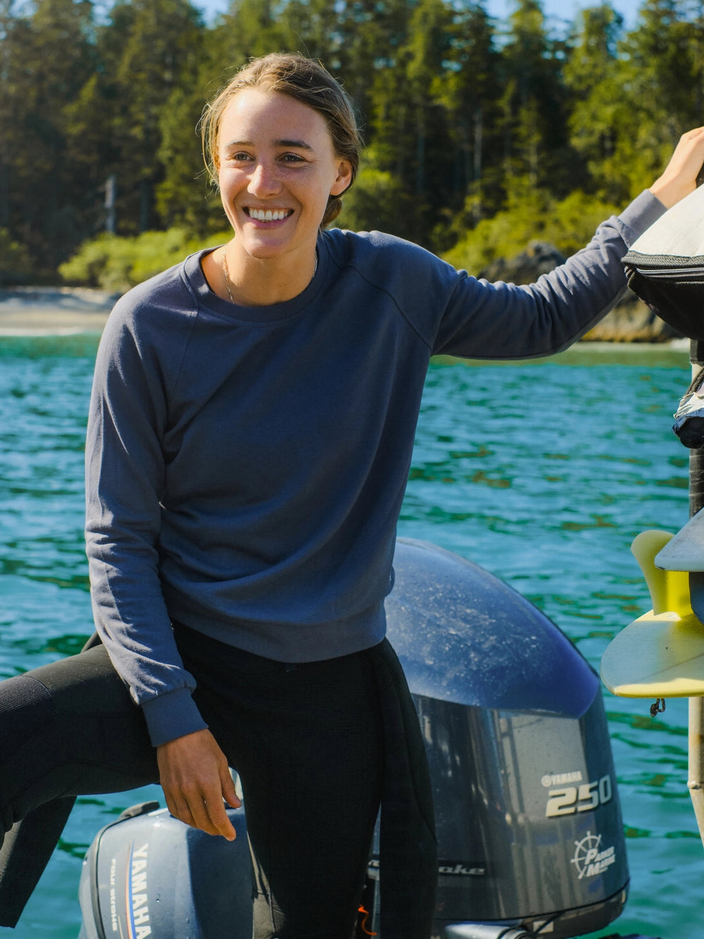 Women's Bamboo Lightweight Fleece Crew