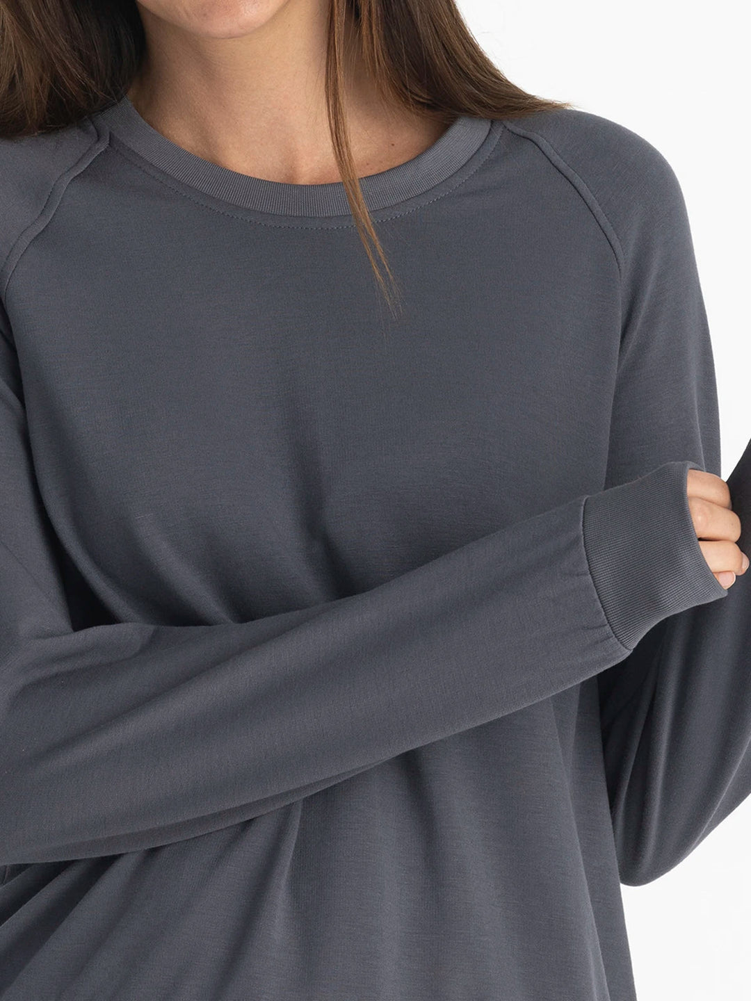 Women's Bamboo Lightweight Fleece Crew