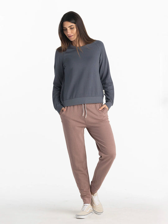 Women's Bamboo Lightweight Fleece Crew
