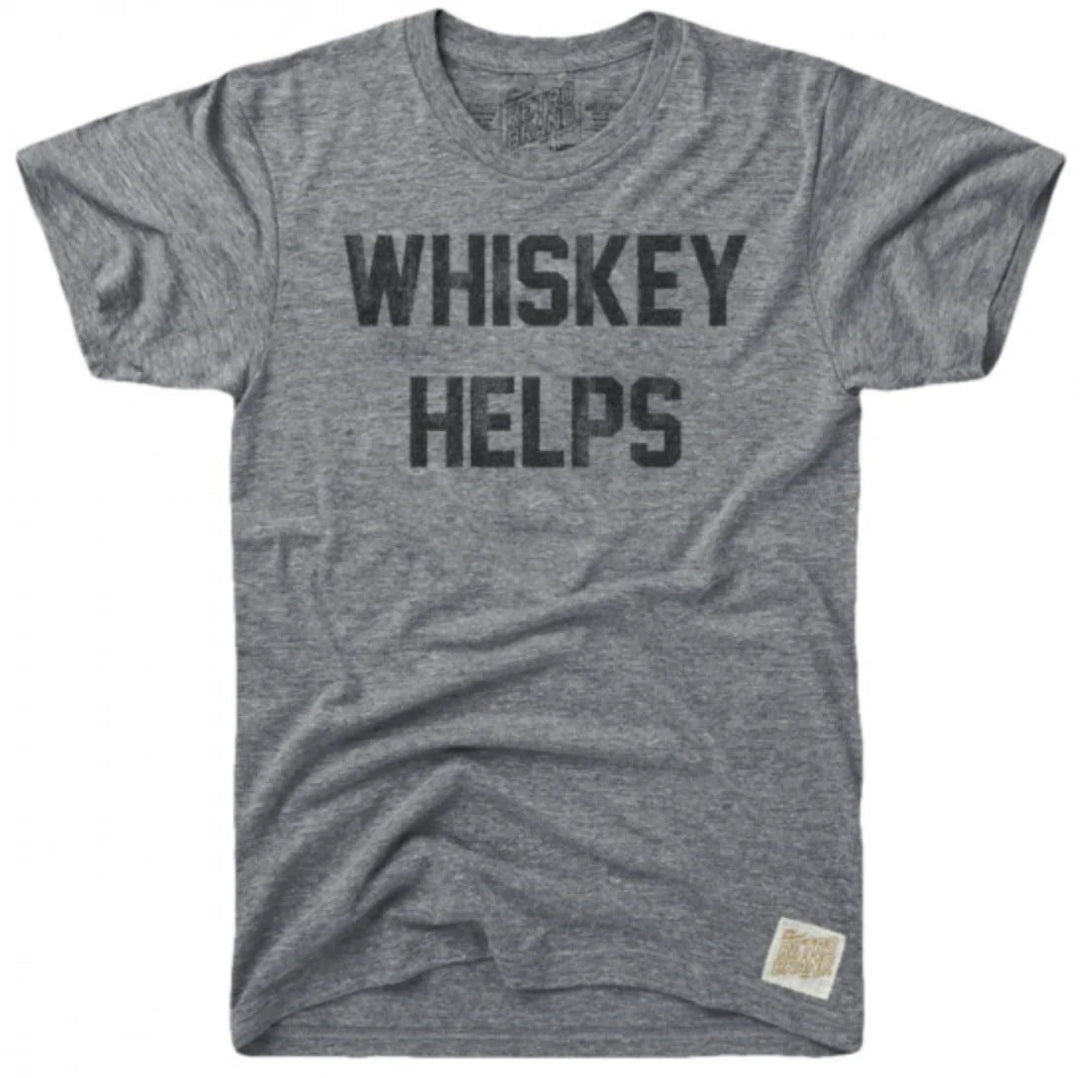 Whiskey Helps Tri-Blend Tee - Davidson Provision Co.