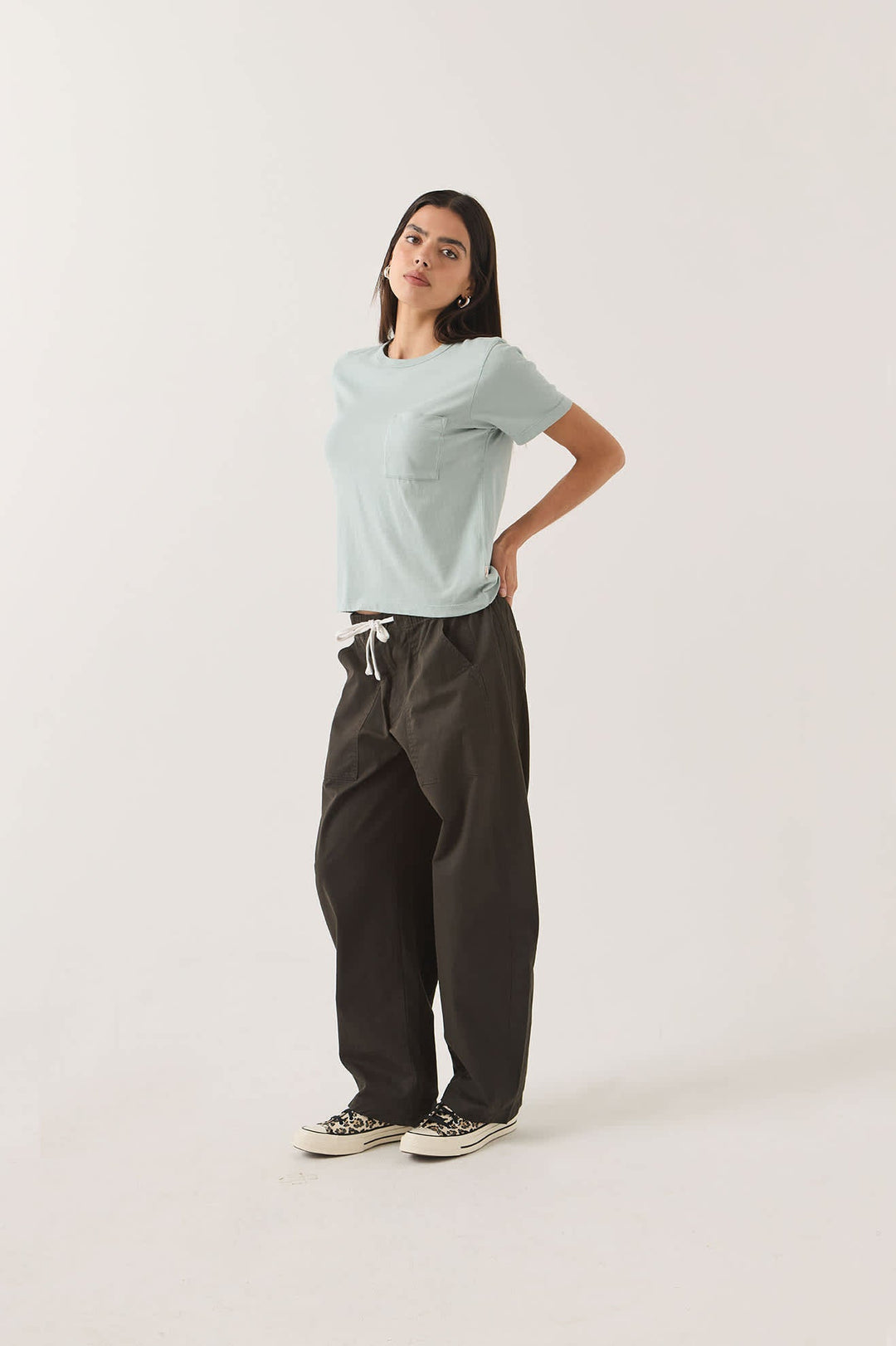 Brixton Utility Everyday Barrel Pant Washed Black