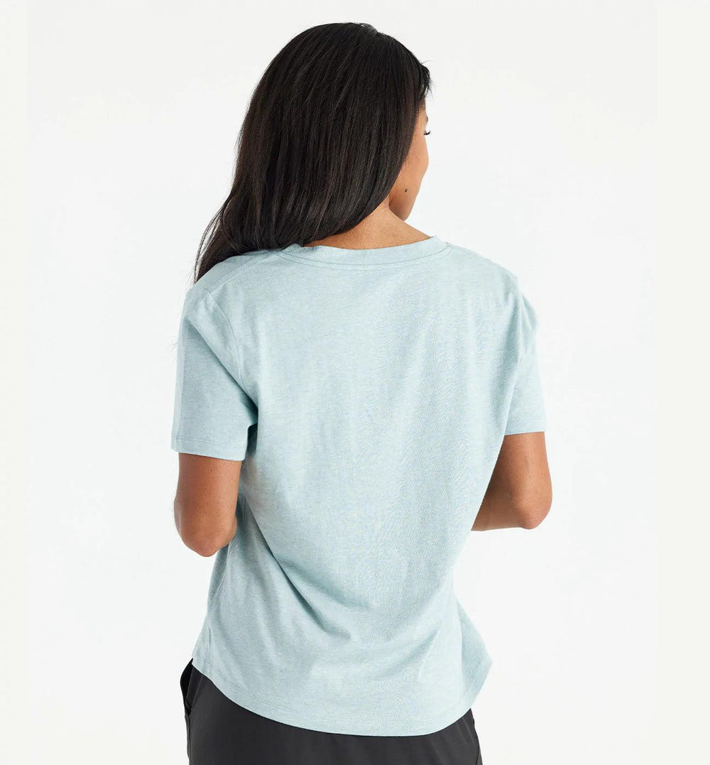 Women's Bamboo Heritage V Neck Tee - Davidson Provision Co.