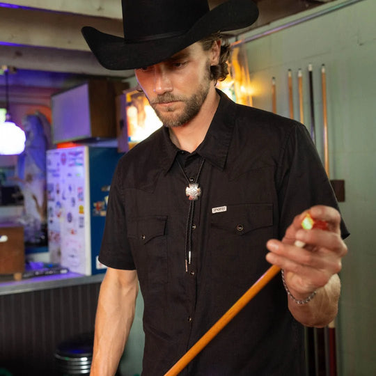 Wyatt Pearl Snap Short Sleeve Solid Shirt - Davidson Provision Co.